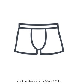 trunks panties outlined icon