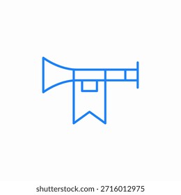Vector de signo de icono de trompeta