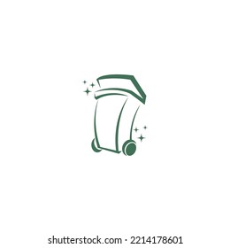 Icono del cubo de la basura diseño vectorial