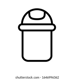 Trush can icon designed in line style