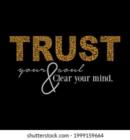 Trusht abstract lettering,Graphic design print t-shirts fashion,vector,poster,card