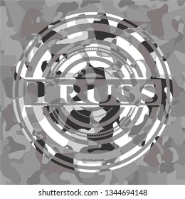 Truss grey camo emblem