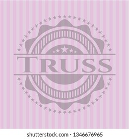 Truss pink emblem