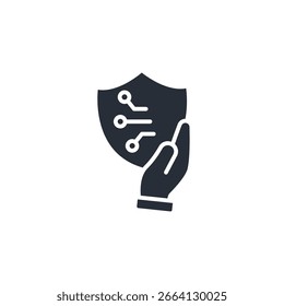 confiamos en el ícono de ai. Vector. Trazo editable. Signo de estilo lineal para uso Diseño web, logotipo. Ilustración de símbolo.