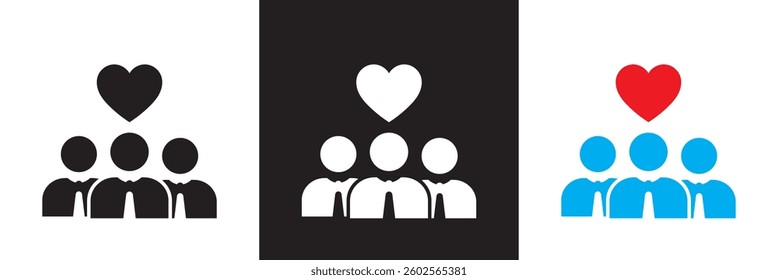 Trust best icon. Vector illustration. isolated on white and black background. EPS 10