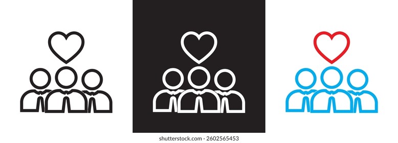 Trust best icon. Vector illustration. isolated on white and black background. EPS 10