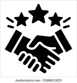 Trust Building Icon Element For Design