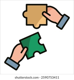 Trust Building Icon Element For Design