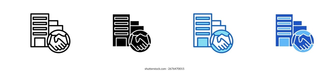 Trust Building  Icon Set Multiple Style Collection
