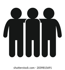 Trust community icon simple vector. Handshake partner. Job partnership