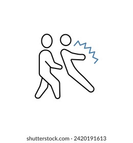 trust concept line icon. Simple element illustration. trust concept outline symbol design.