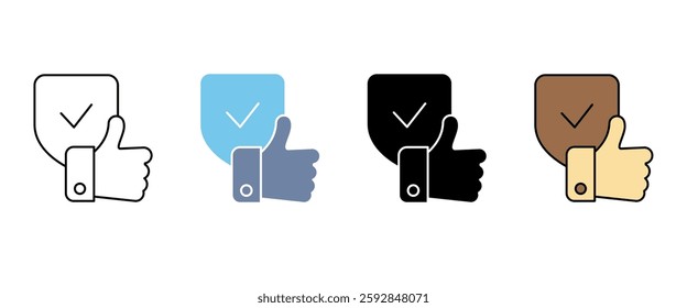 trust concept line icon. Simple element illustration. trust concept outline symbol design.