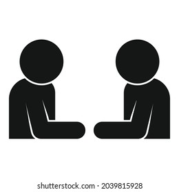Vector simple del icono de la confianza. Colaboración laboral. La mano de la gente