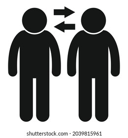 Vertraue Freundschaft Symbol einfache Vektorgrafik. Partnerschaftsvereinbarung. Unternehmensjob