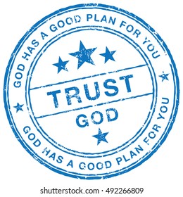 Trust God stamp