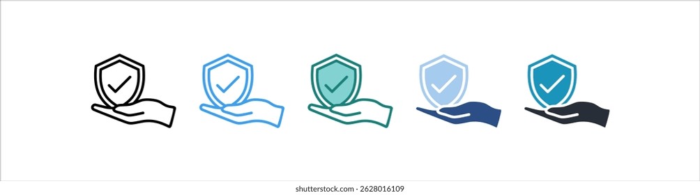 Trust Icon In Different Style Vector