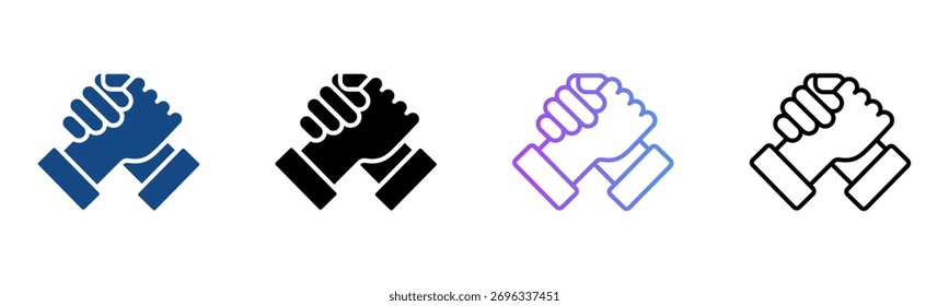 Trust Icon Multiple Style Vector Illustration
