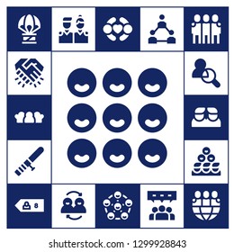  trust icon set. 17 filled trust icons.  Simple modern icons about  - Humanitarian, Handshake, Friends, Baton, Friend, Teamwork