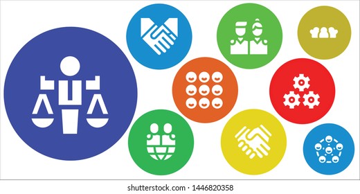 trust icon set. 9 filled trust icons.  Collection Of - Value, Handshake, Friends, Shake hands, Teamwork