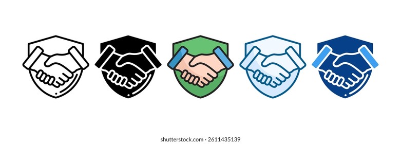 Trust Icon Set Multiple Style Collection