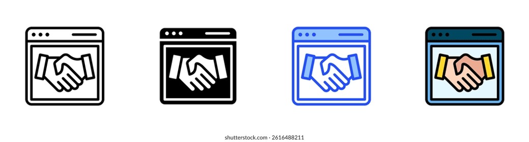 Trust Icon Set With Multiple Style Collection