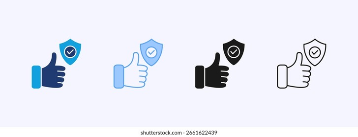 Symbol "mehreren Stilen vertrauen"