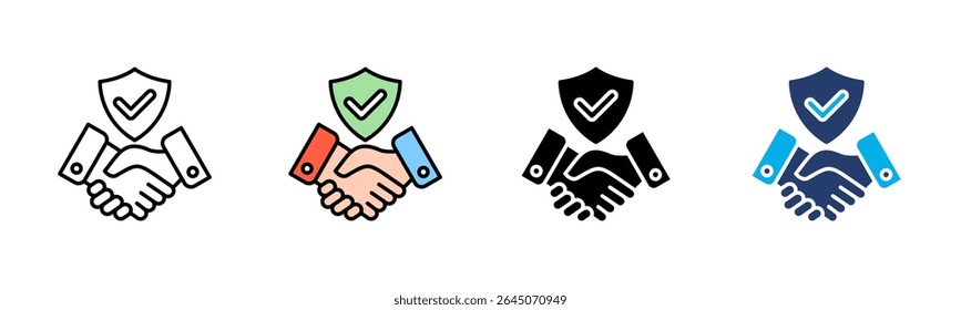 Trust icon sheet multiple style collection