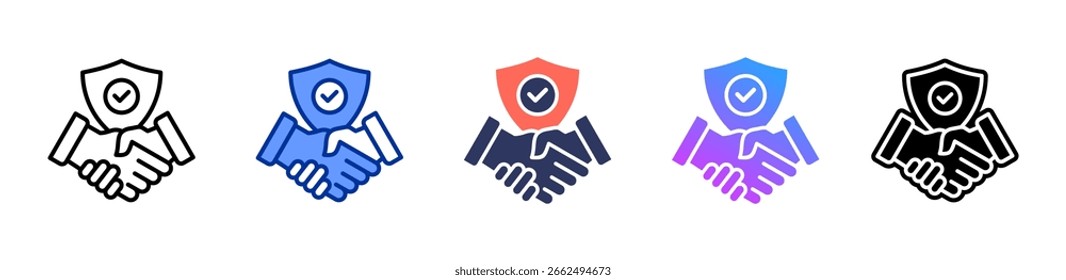 Trust icon sheet multiple style collection