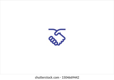 Trust icon in trendy flat style isolated on white background vector illustration