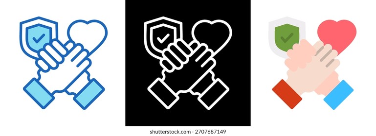 Trust Icon Ilustración vectorial triplestyle