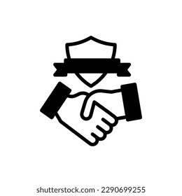 Trust icon in vector. Illustration