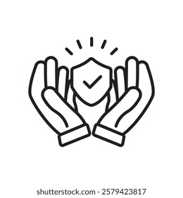 Trust icons isolated on White Background