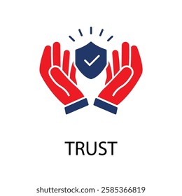 Trust icons isolated on White Background