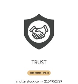 trust icons  symbol vector elements for infographic web