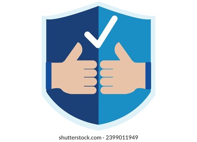 trust icon,Trust abstract concept vector illustration. Men shake hands, successful deal, business etiquette and honesty, corporate culture, company rules, thanks for the teamwork Love, friendship,
