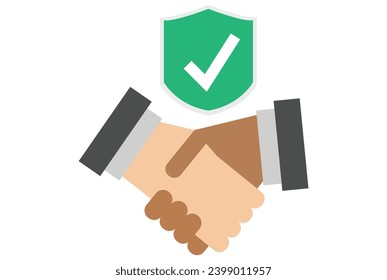 trust icon,Trust abstract concept vector illustration. Men shake hands, successful deal, business etiquette and honesty, corporate culture, company rules, thanks for the teamwork Love, friendship,