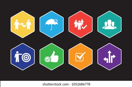 Trust Infographic Icon Set