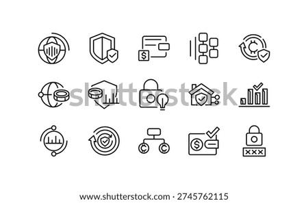 Trust line icon set. Reliable, commitment, unity, trust, consistency, friend, trusted, truth, loyalty, belief, partnership, alliance, joint effort outline icons. Editable stroke icon