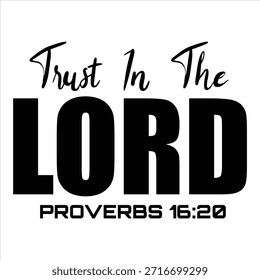 TRUST EN EL SEÑOR PROVERBIOS Diseño de camiseta