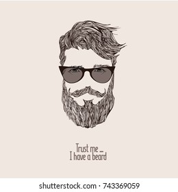 beard man vector images stock photos vectors shutterstock https www shutterstock com image vector trust me have beard bearded man 743369059
