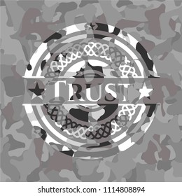  Trust on grey camo pattern