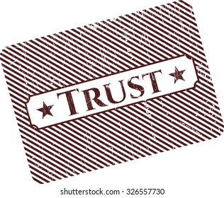 Trust rubber seal with grunge texture