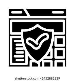 trust signals seo glyph icon vector. trust signals seo sign. isolated symbol illustration