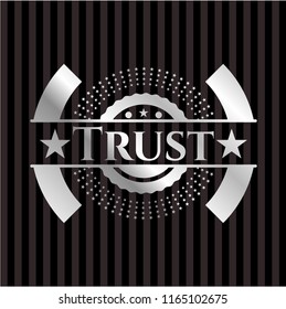 Trust silvery emblem