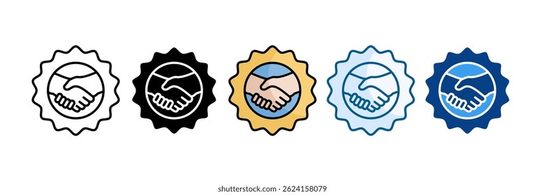 Symbol für Vertrauensstellungssymbol - Sammlung mehrerer Stile festlegen