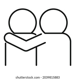 Vertraut Team-Symbol-Umrandungsvektor. Arbeitspartnerschaft. Finanzierungs-Erfolg