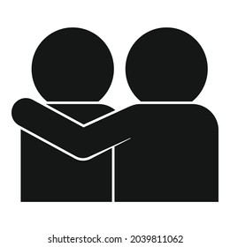 Trust team icon simple vector. Job partnership. Finance success