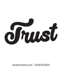 trust text on white background.