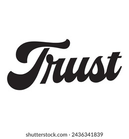 trust text on white background.