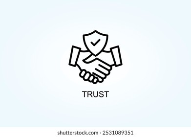 Trust Vector Or Logo Sign Symbol Illustration